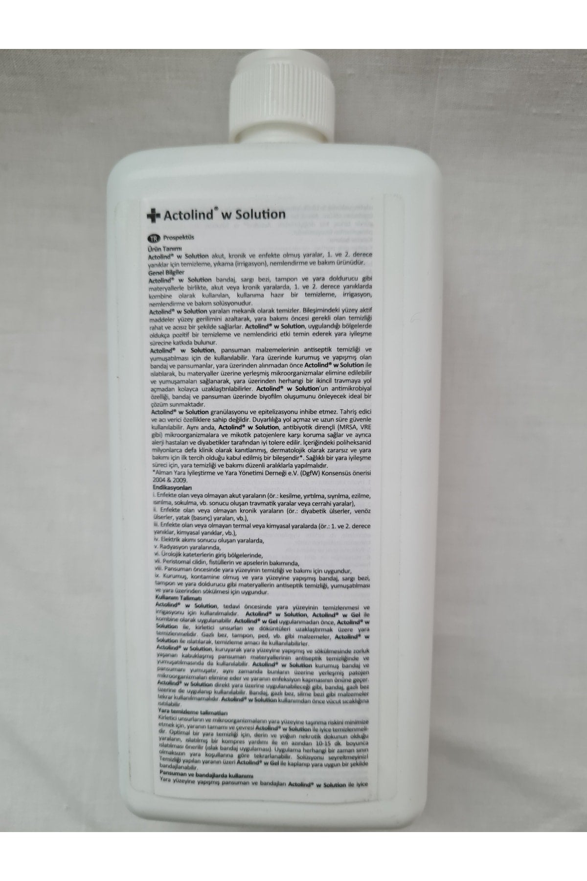 Actolind W Solution Yara Bakım Solüsyonu 1000 ml
