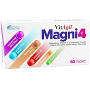 Allergo VitAgil Magni4 Magnezyum Vitamin D3 P5P 60 Tablet