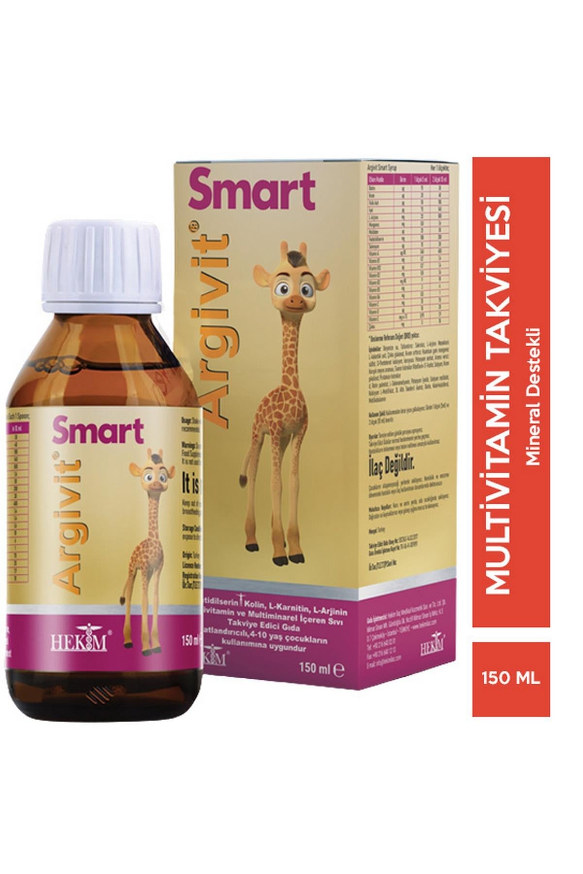 Argivit Smart Sıvı Takviye Edici Gıda 150 ml