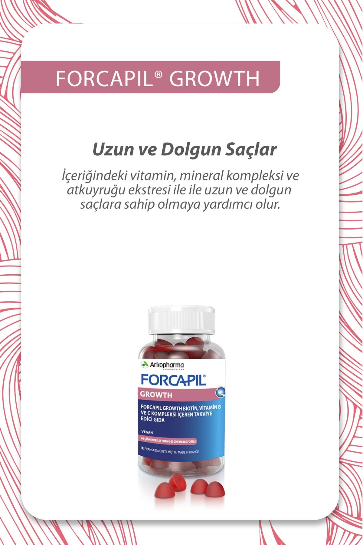 Arkopharma Forcapil Growth 60 Çiğnenebilir Form