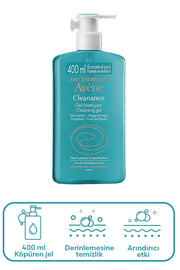 Avene Cleanance Yüz ve Vücut Temizleme Jeli 400 ml