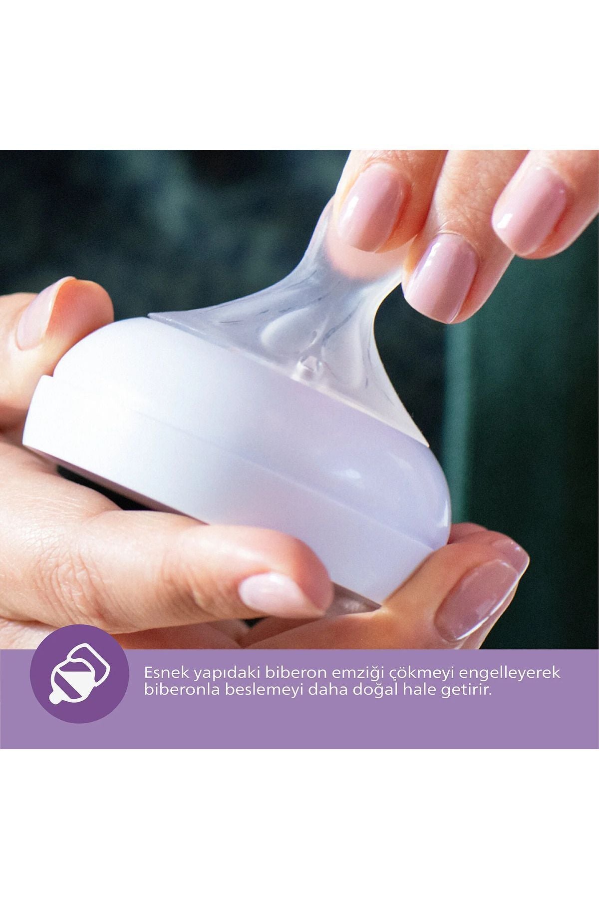 Avent Doğal Tepkili Biberon Emziği 2 li 6 ay+ SCY966/02