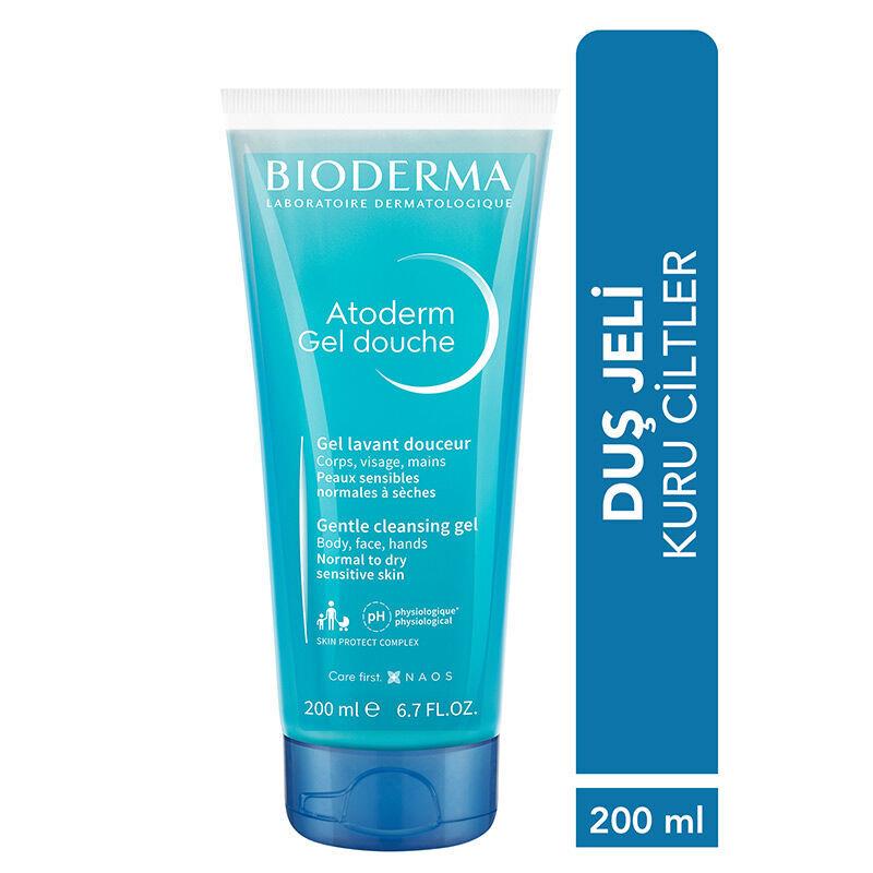 Bioderma Atoderm Shower Gel Kuru Ciltler için Nemlendirici Duş Jeli Yetişkin ve Çocuk 200 ml