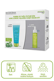 Bioderma Karma ve Yağlı Ciltlere Özel Erken Yaşlanma Karşıtı Bakım Kiti
