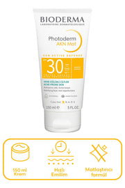 Bioderma Photoderm AKN Mat Spf30+ Güneş Koruyucu Krem 150 ml