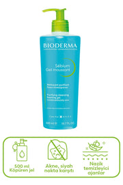 Bioderma Sebium Foaming Cilt Temizleme Jeli 500 ml