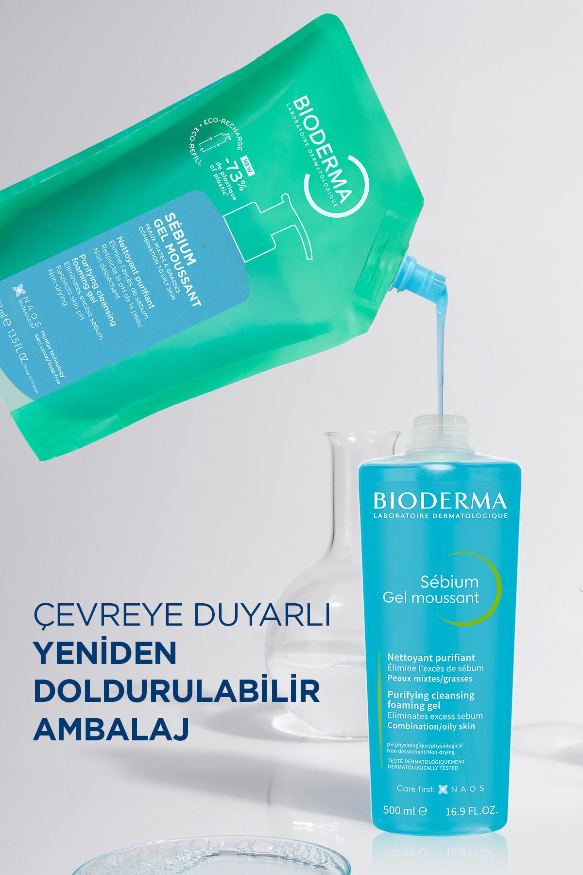 Bioderma Sebium Gel Moussant Refil 400 ml
