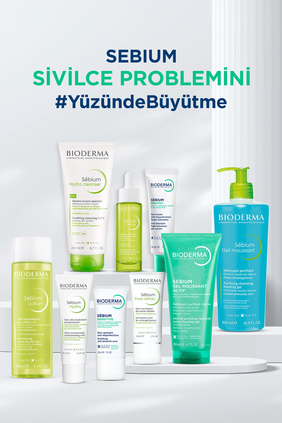 Bioderma Sebium Gel Moussant Refil 400 ml