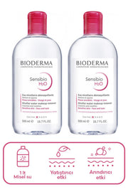 Bioderma Sensibio H2O Hassas Ciltler İçin Temizleme Suyu İkili Set 500 ml + 500 ml