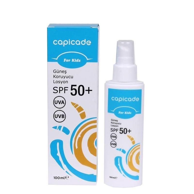Capicade Güneş Koruyucu Losyon 100ml SPF+50 - KIDS Çocuklar için