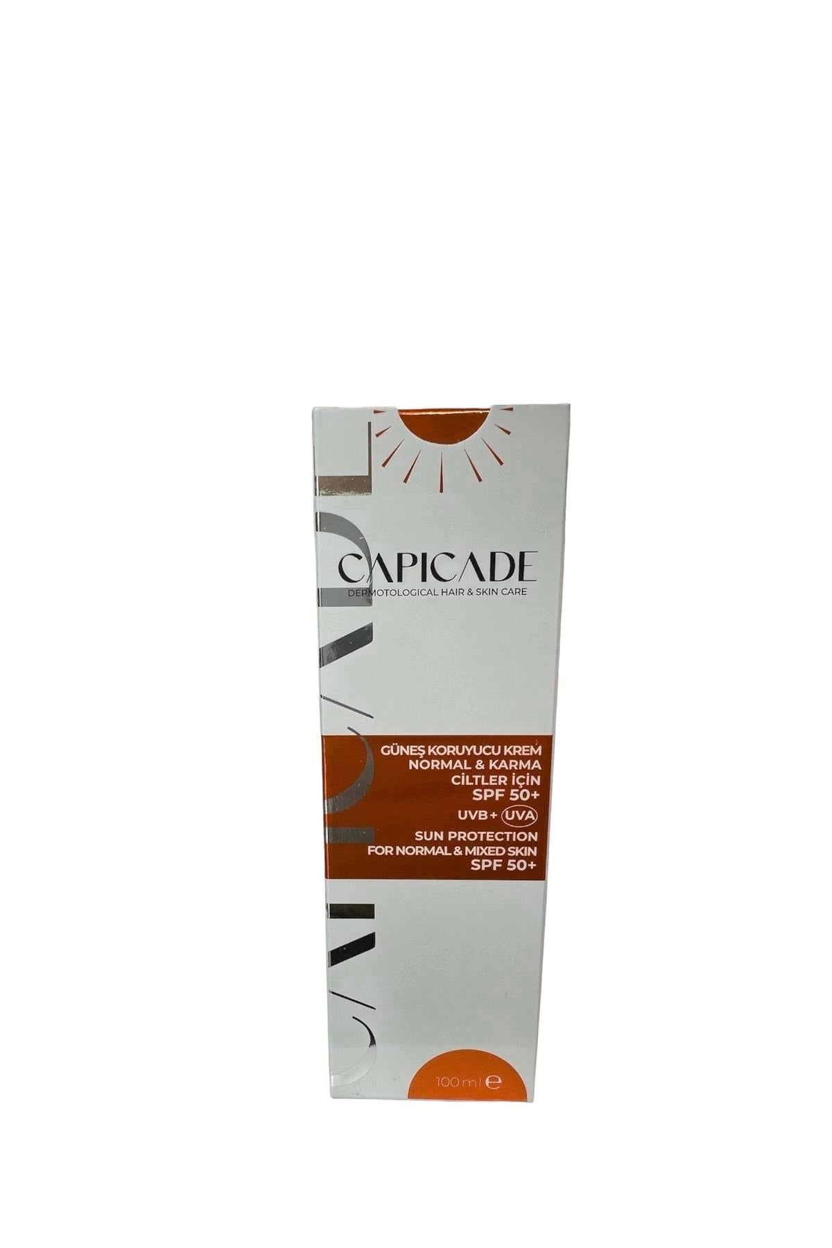 Capicade Normal ve Karma Cilt Spf50+ Güneş Kremi