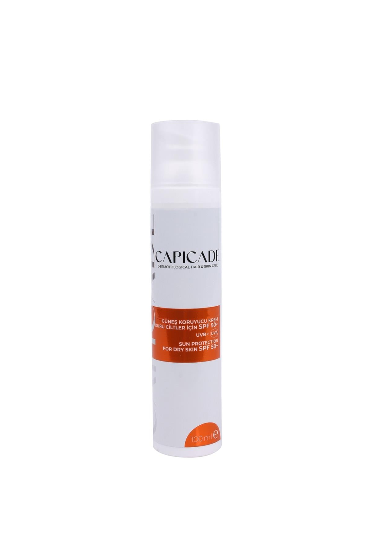 Capicade Spf50+ Kuru Ciltler İçin Güneş Koruyucu Krem 100 ml