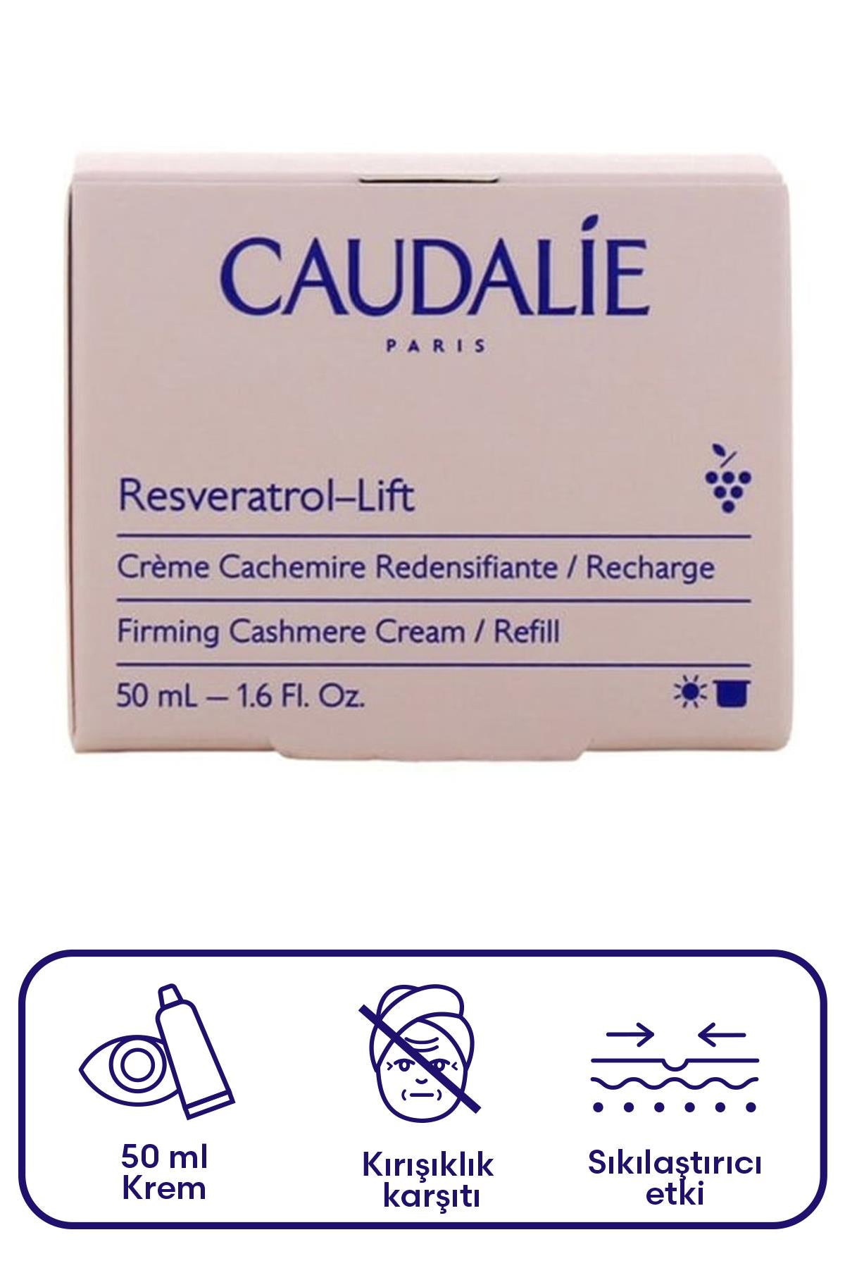 Caudalie Resveratrol Lift Sıkılaştırıcı Kaşmir Krem Refill 50 ml