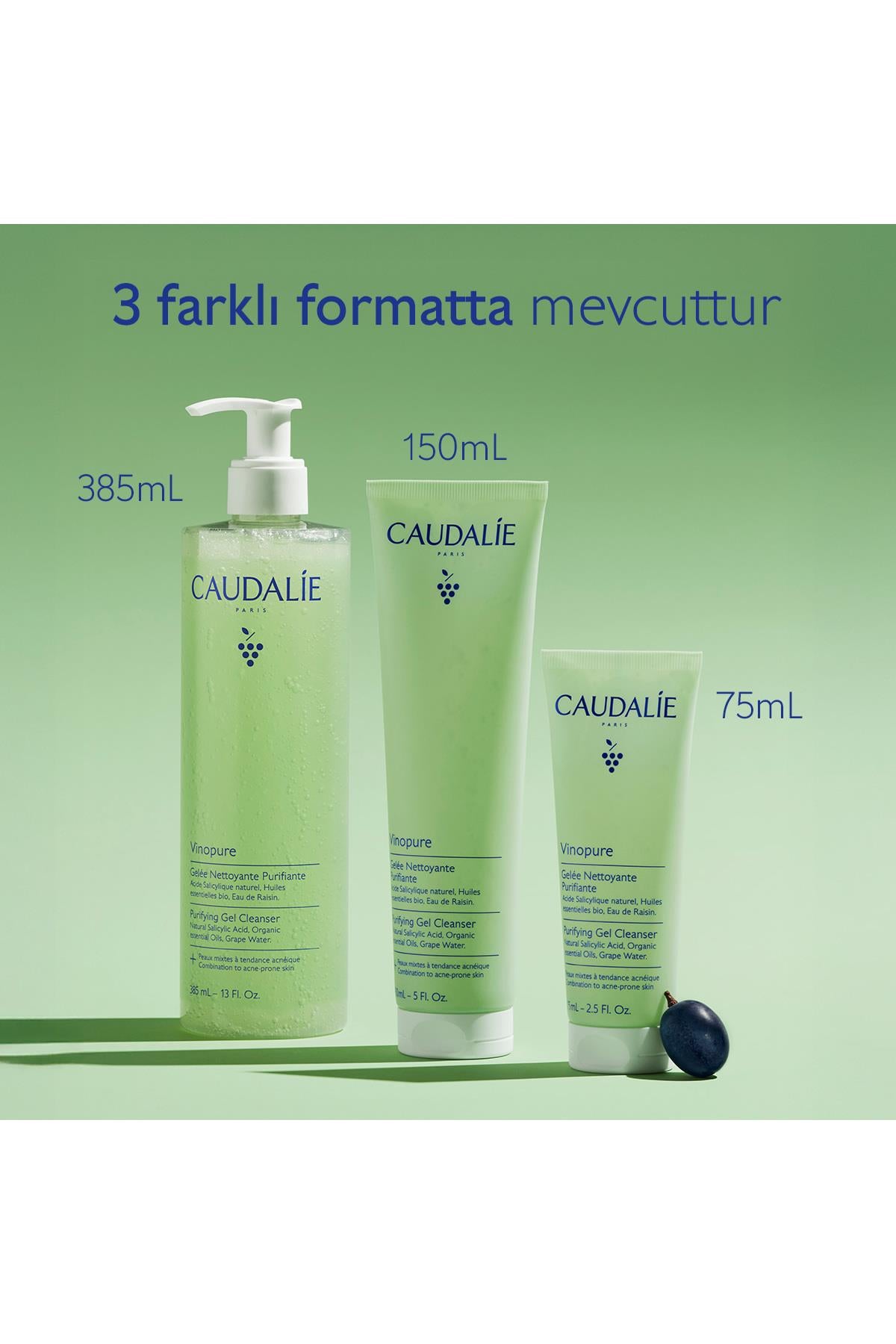 Caudalie Vinopure Arındırıcı Temizleme Jeli 75 ml