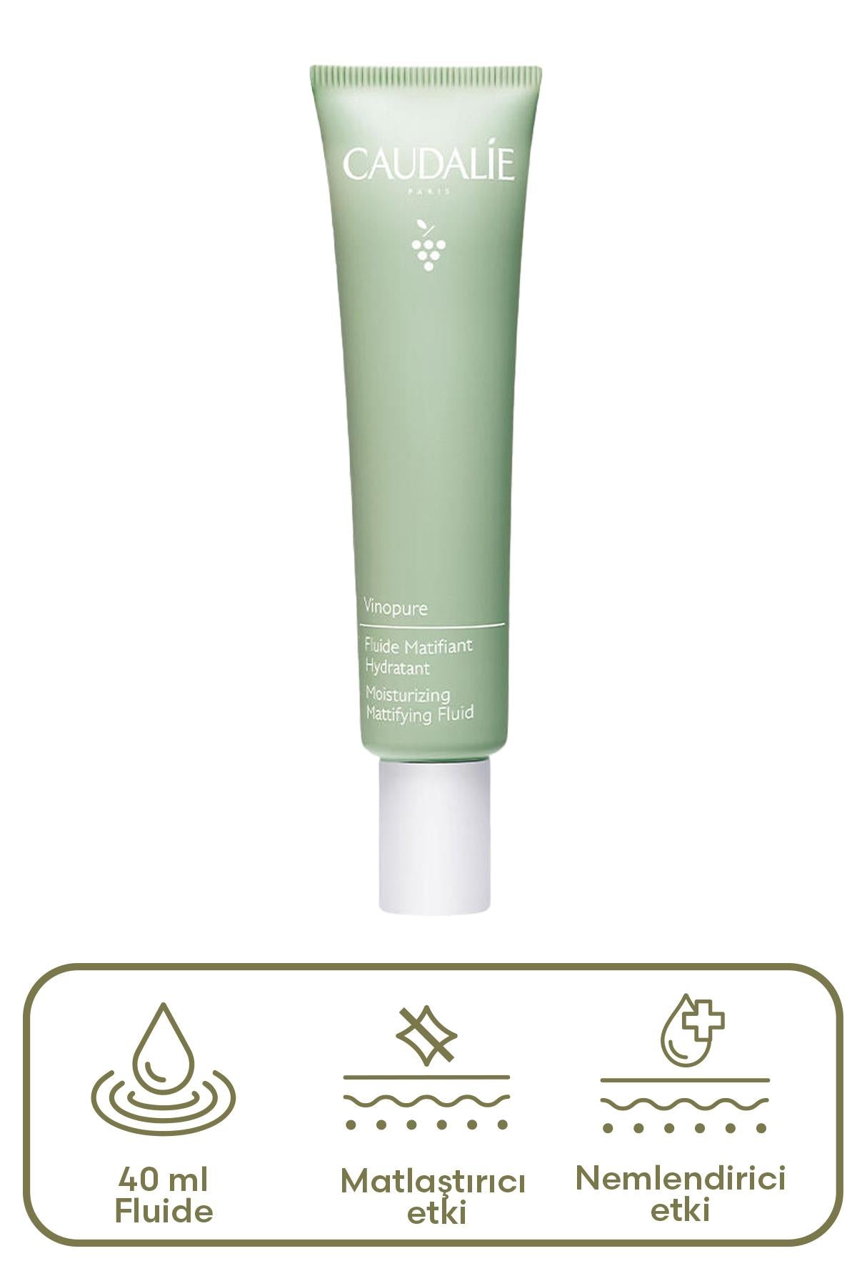 Caudalie Vinopure Matlaştırıcı Fluid Krem 40 ml