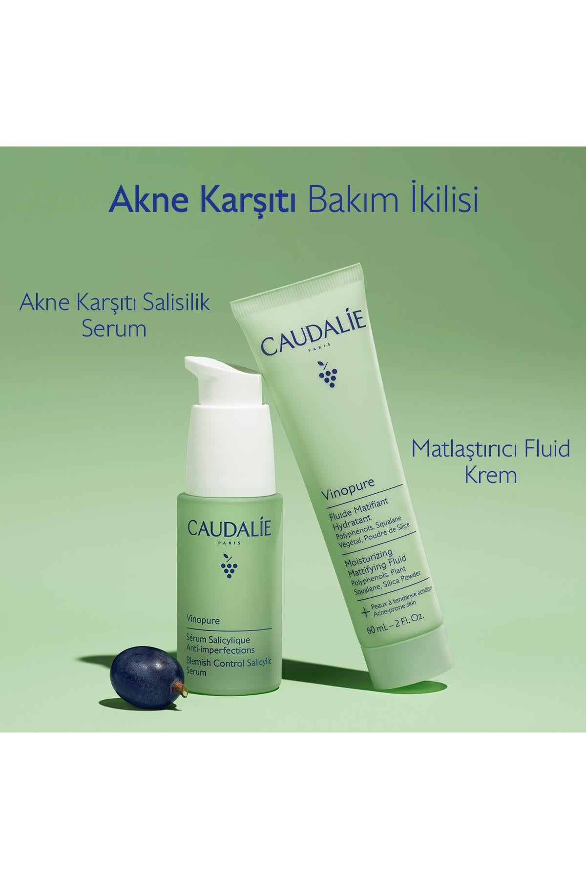 Caudalie Vinopure Matlaştırıcı Fluid Krem 60 ml