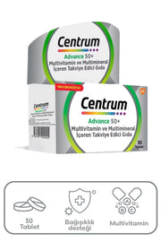 Centrum Advance 50+ Multivitamin ve Multimineral 30 Tablet
