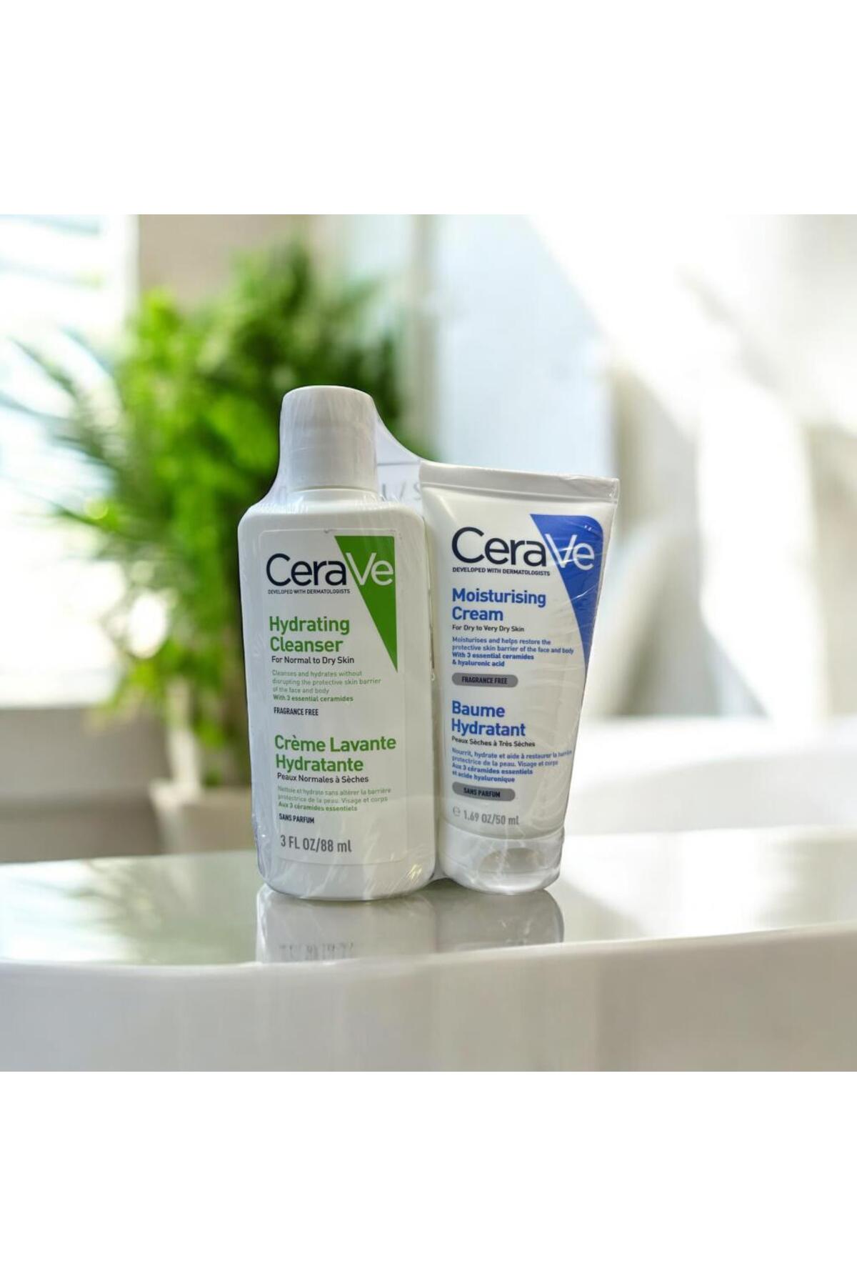 Cerave Hydrating Cleanser 88 ml & Moısurısıng Cream 50 ml Kofre