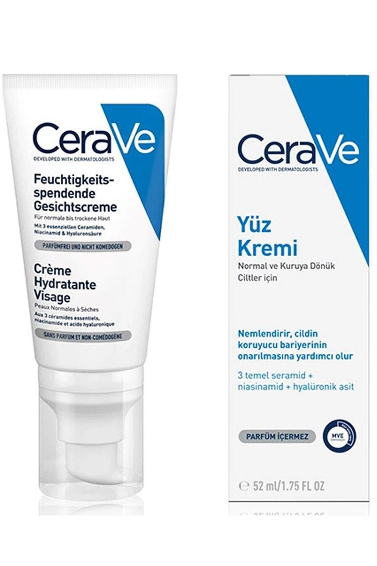 Cerave Nemlendirici Yüz Kremi 52 ml