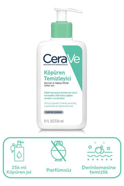 Cerave Yağlı Ciltler İçin Yüz Ve Vücut Köpüren Temizleyici 236 ml