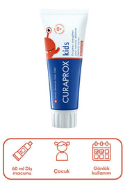 Curaprox Enzycal Kids Flörürsüz Çilekli Diş Macunu 60 ml