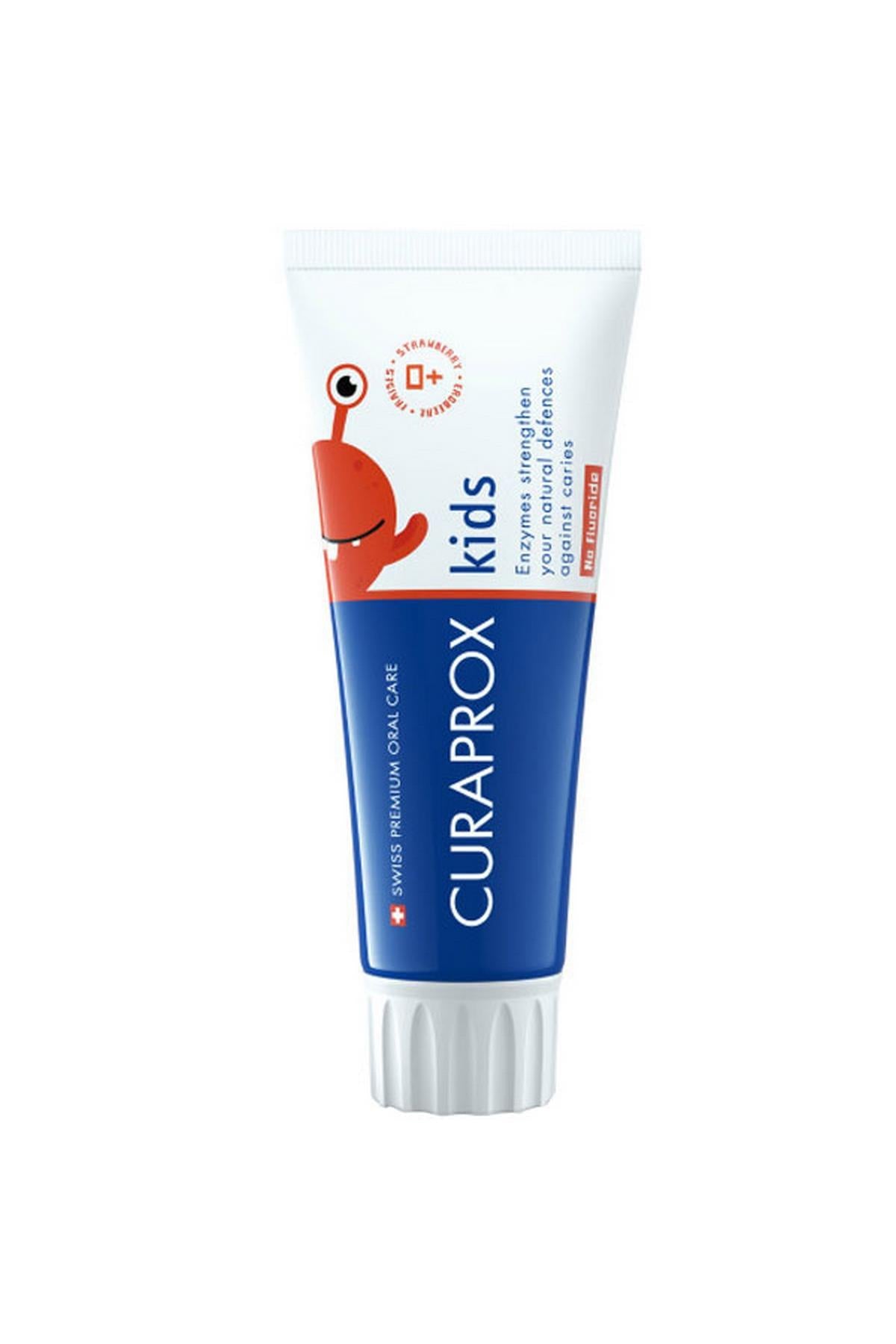Curaprox Enzycal Kids Flörürsüz Çilekli Diş Macunu 60 ml