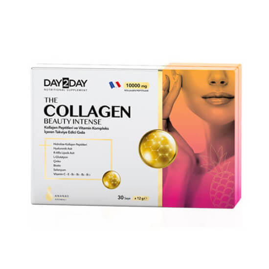 Day2day The Collagen Beauty Intense Ananas Aromalı 30 Saşe Kolajen Takviyesi