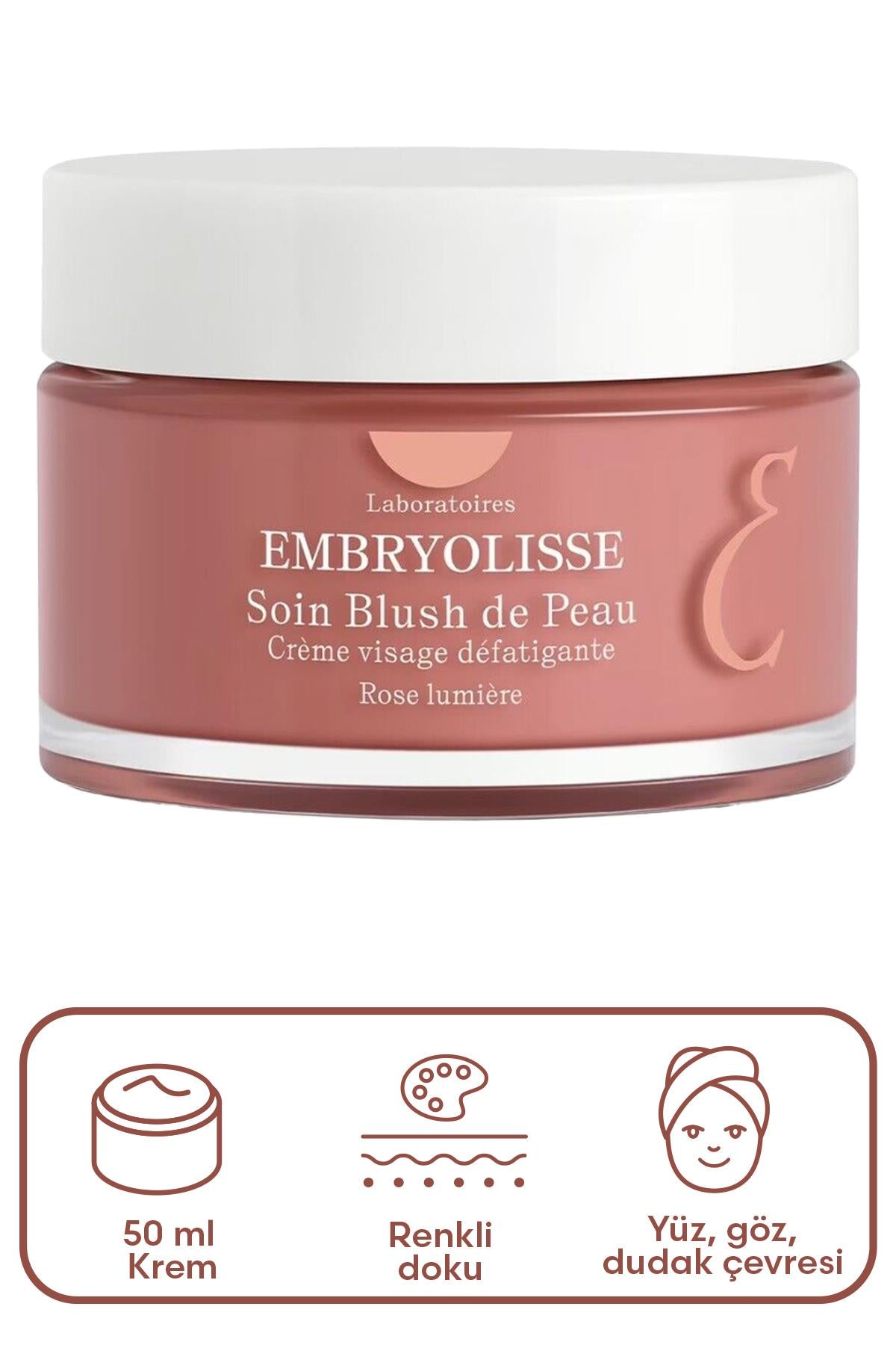 Embryolisse Secret de Maquilleurs Soin Blush de Peau Pembe Işıltılı Allık Kremi 50 ml