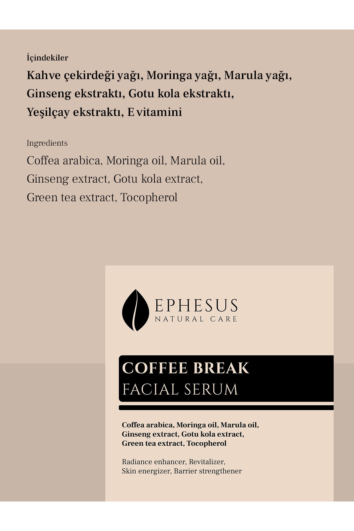 Ephesus Canlan Yüz Serumu 20 ml