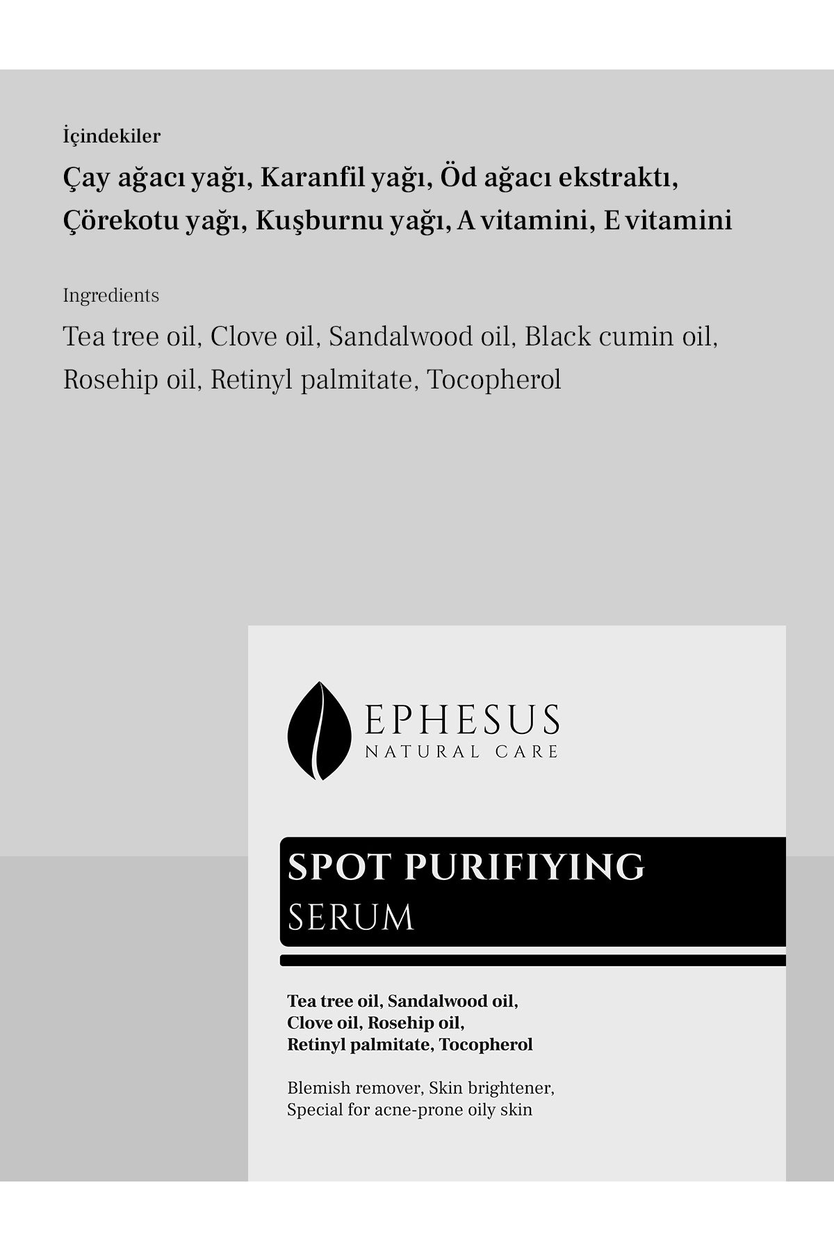 Ephesus Sivilce Karşıtı. Serum 20 ml