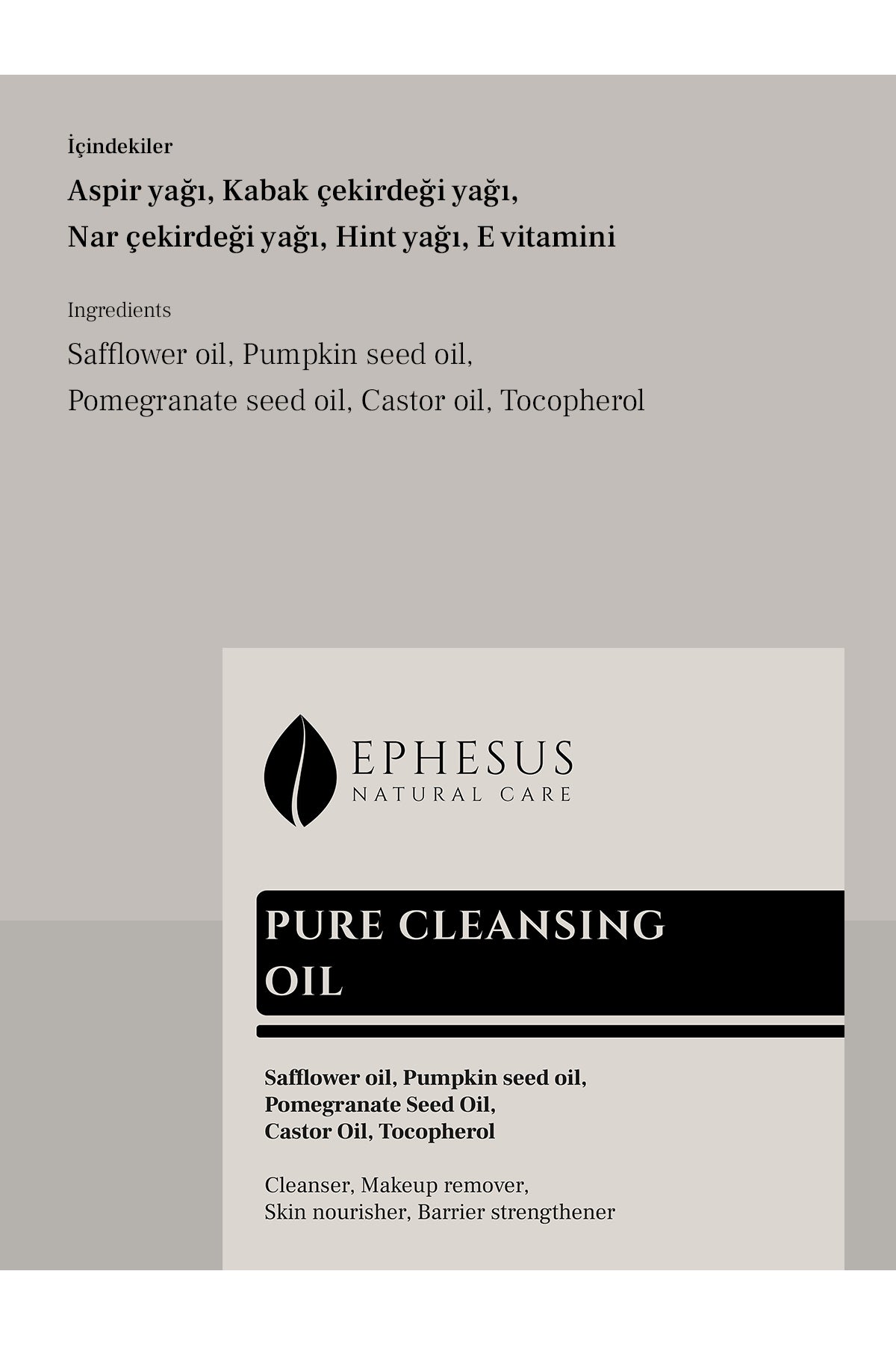 Ephesus Yüz Temiz Yağı 100 ml
