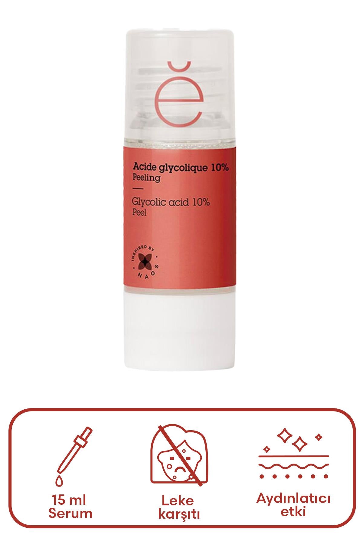 Etat Pur Pure Active Glikolik Asit %10 AHA Peeling Etkili Saf Konsantre Bakım 15 ml