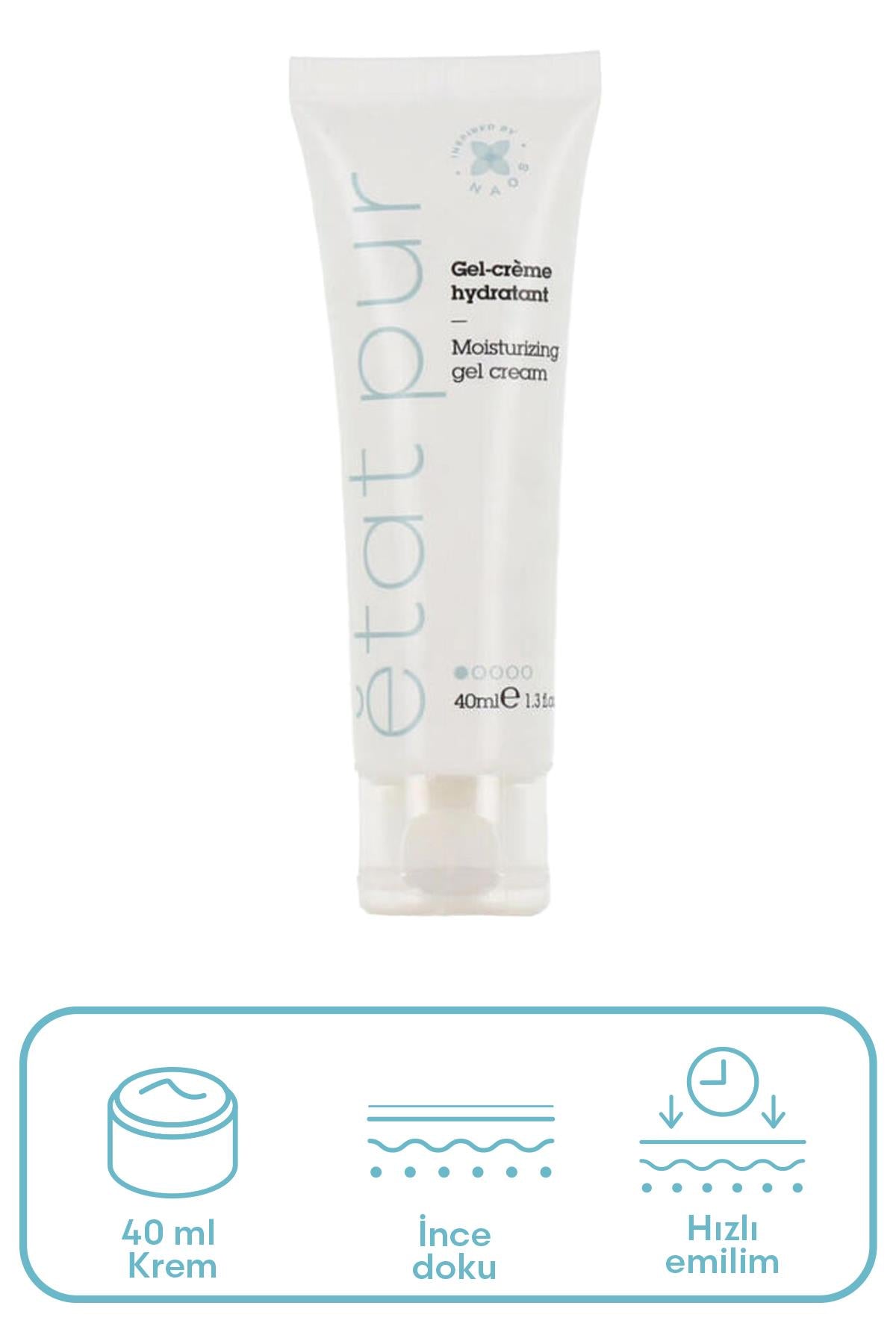 Etat Pur Pure Moisturizers Karma ve Yağlı Ciltler İçin Ferahlatıcı Etkili Jel Krem 40 ml