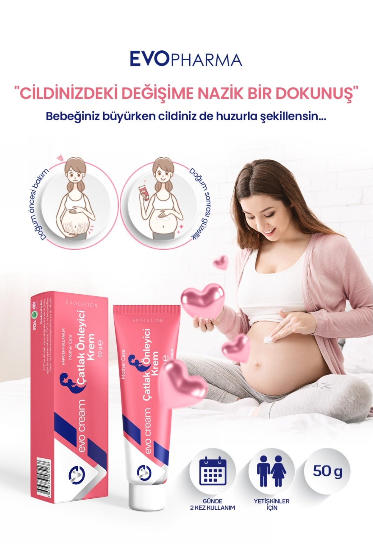 Evo Cream Göğüs Ucu Bakım Kremi 20 gr