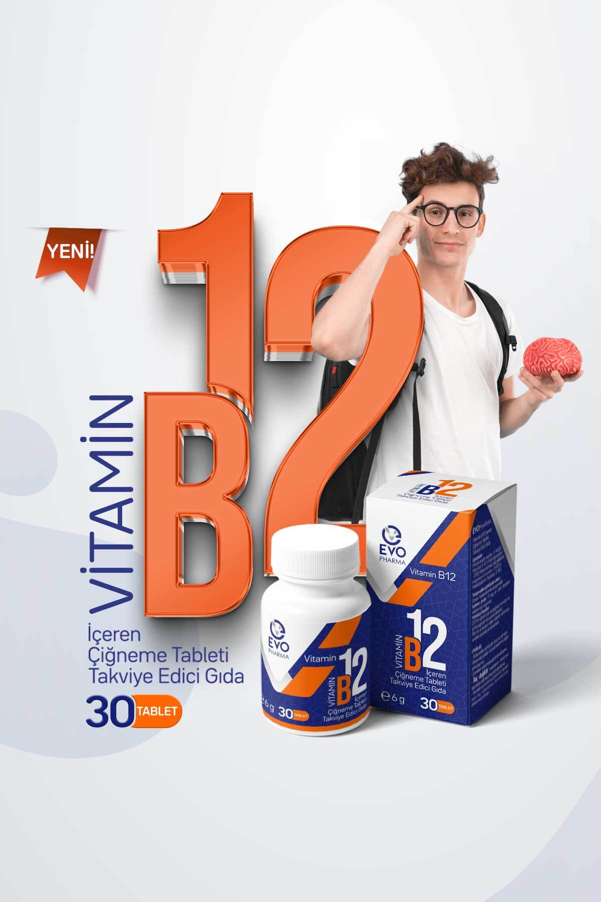 Evopharma B12 Vitamin Çiğneme 30 Tablet