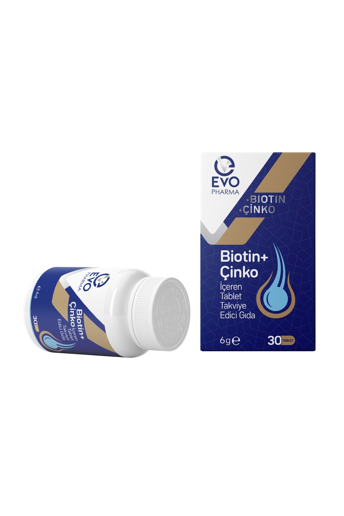 EvoPharma Biotin Çinko 30 Tablet