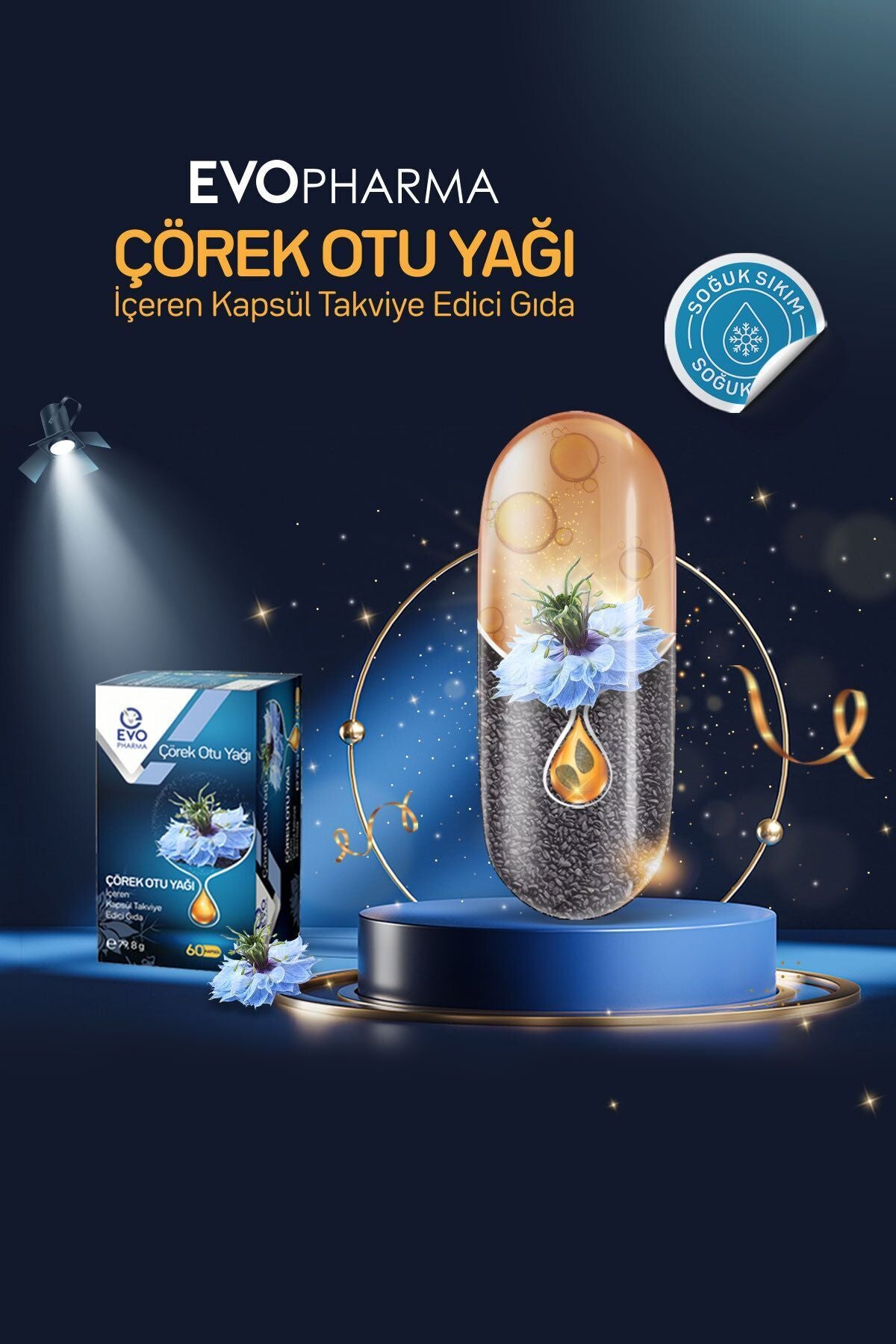 Evopharma Çörek Otu Yağı 60 Kapsül