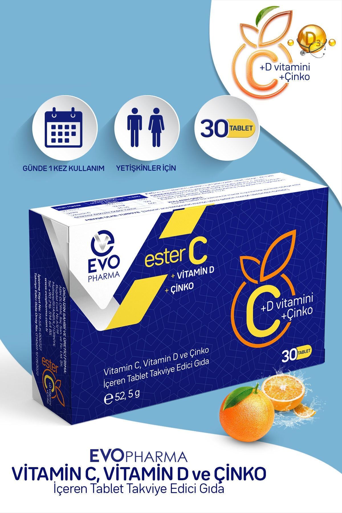 Evopharma Ester C 30 Tablet