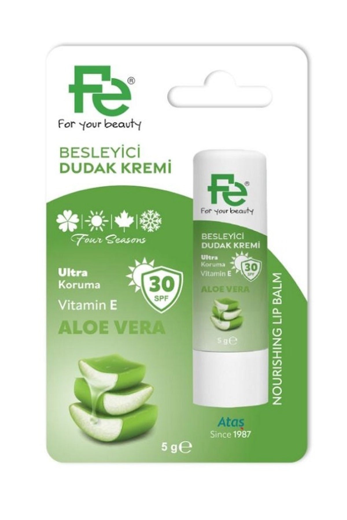 FE Dudak Besleyici Dudak Kremi Aloe Vera