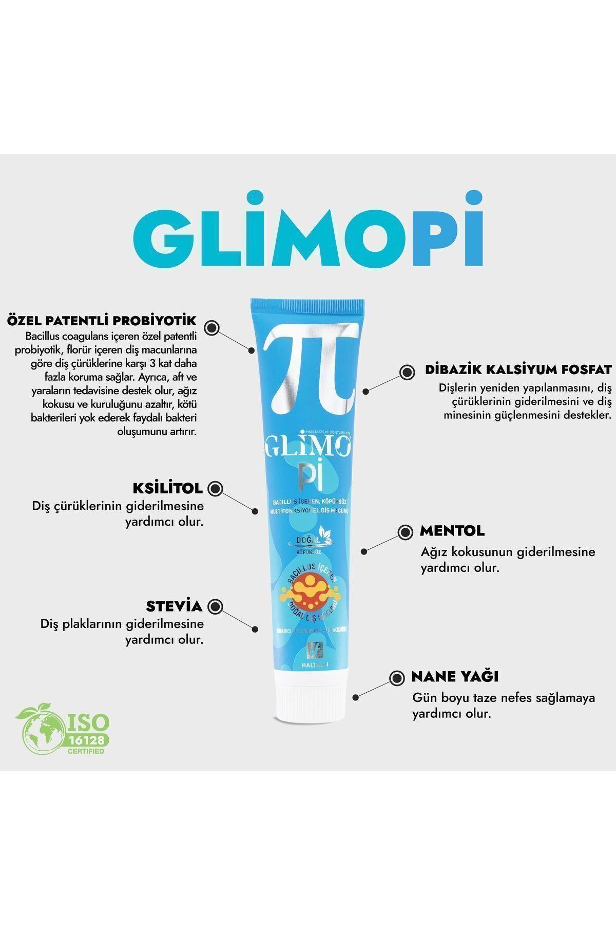 Glimo Pi Probiyotikli Doğal Diş Macunu 75ml