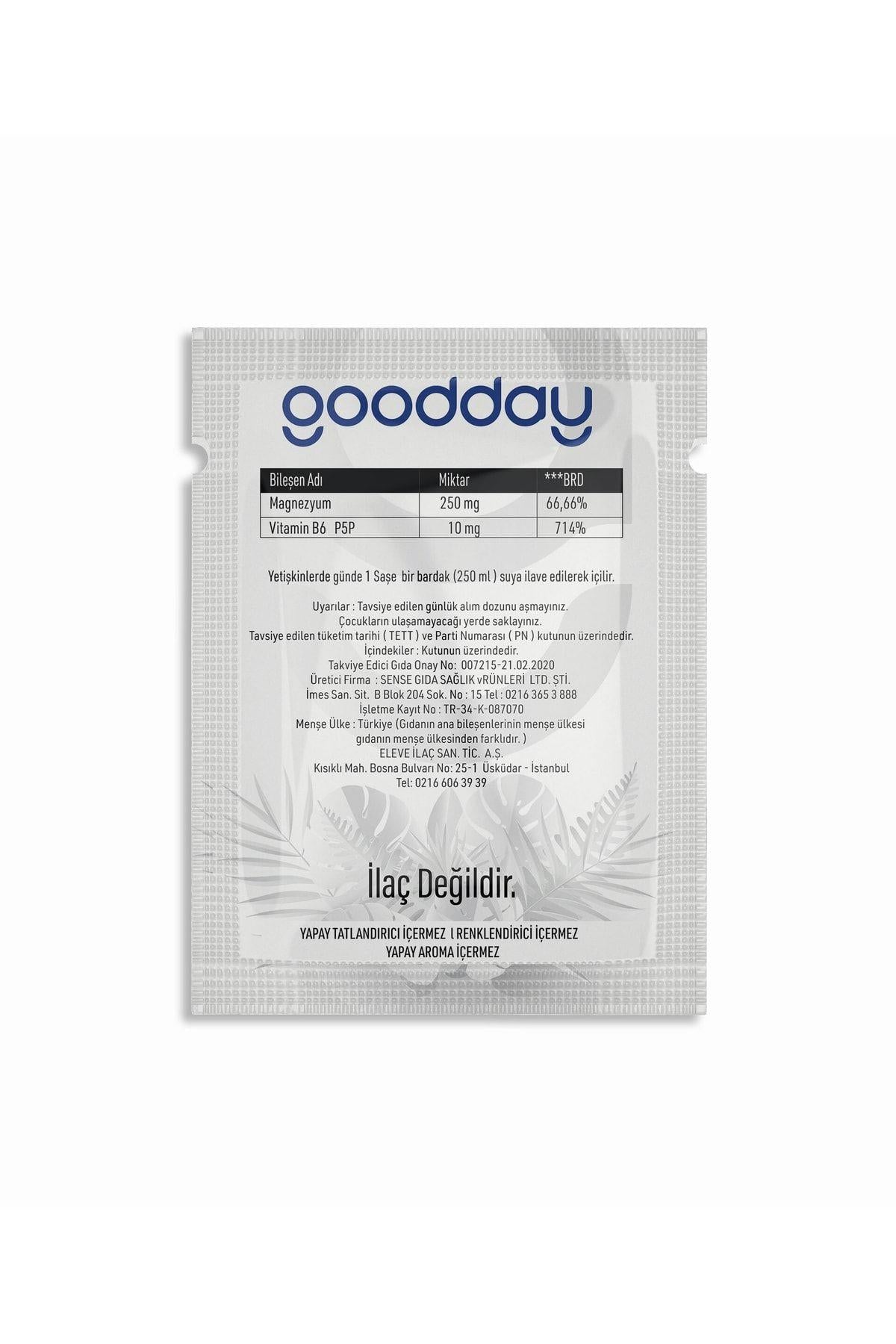 Goodday Magnezyum Plus S - Magnezyum Sitrat & P5P 60 Saşe