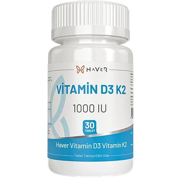 Haver Vitamın D3 K2 30 Tablet