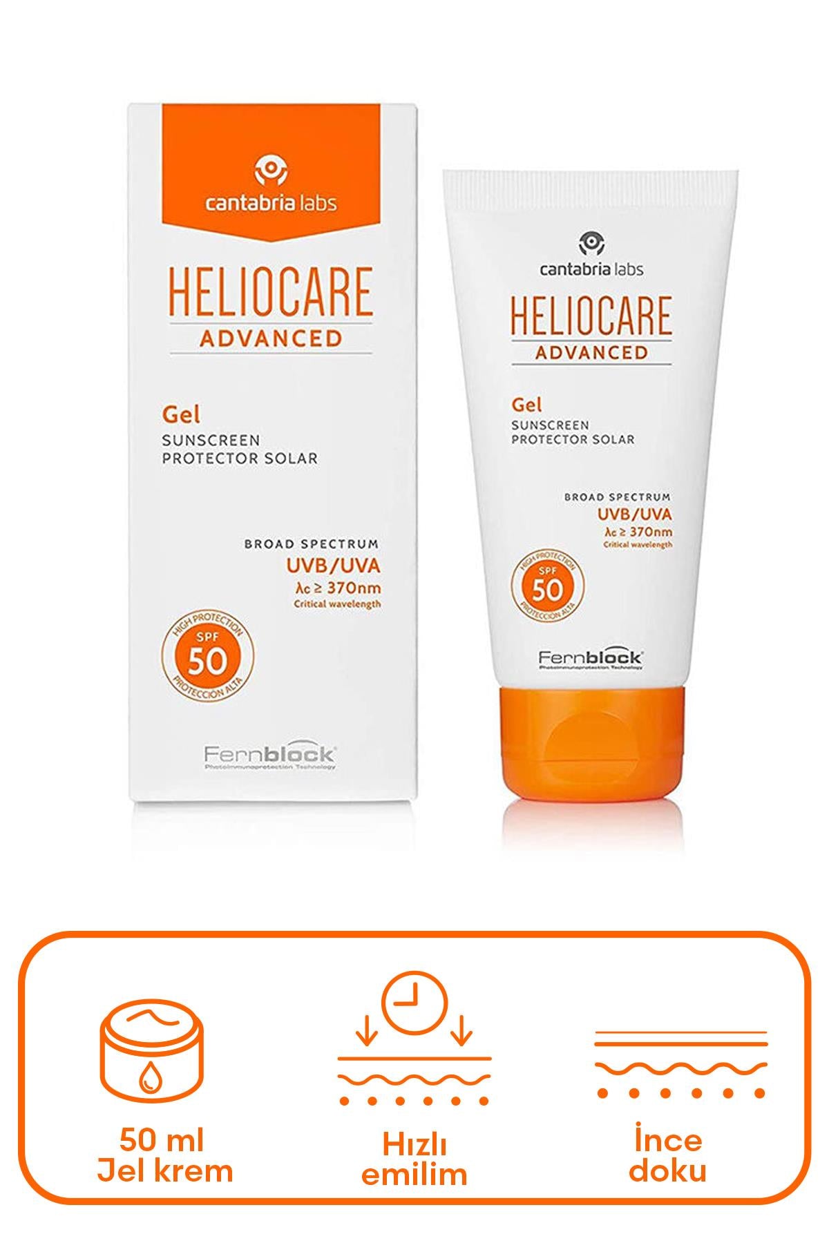 Heliocare Advanced Gel Güneş Koruyucu Jel Spf 50 50 ml