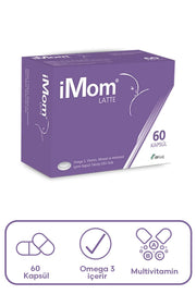 İmom Latte Omega 3 Takviye Edici Gıda 60 Kapsül