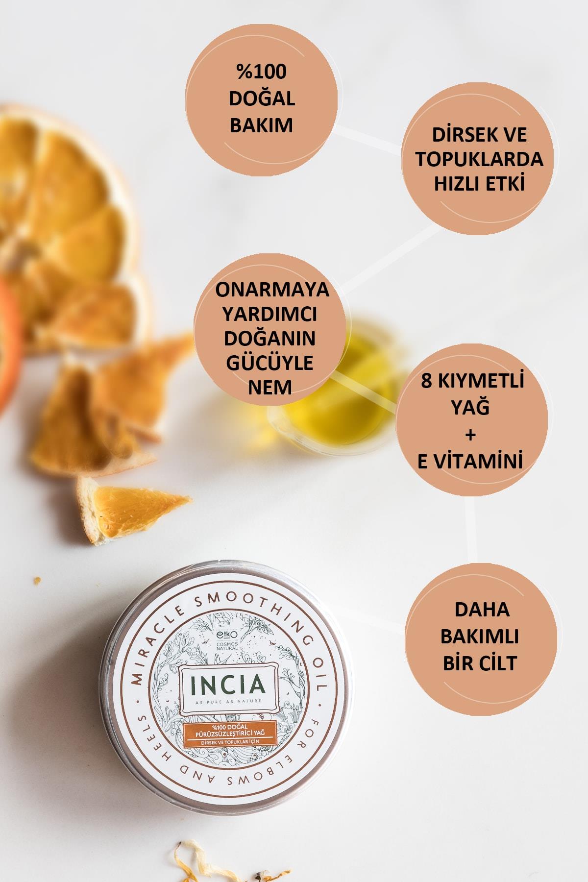 Incia Butter Doğal Pürüzsüzleştirici Yağ 50 ml