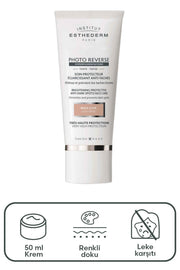 Institut Esthederm Photo Reverse SPF50+ Renkli Güneş Kremi Light Beige 50 ml