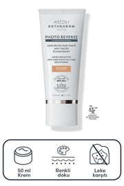 Institut Esthederm Photo Reverse SPF50+ Renkli Güneş Kremi Medium Beige 50 ml