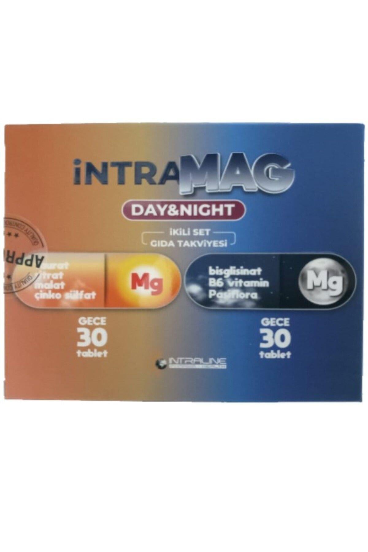 Intramag Day&Night Magnezyum, Vitamin B6, Passiflora Ikili Set 30 30 Tablet