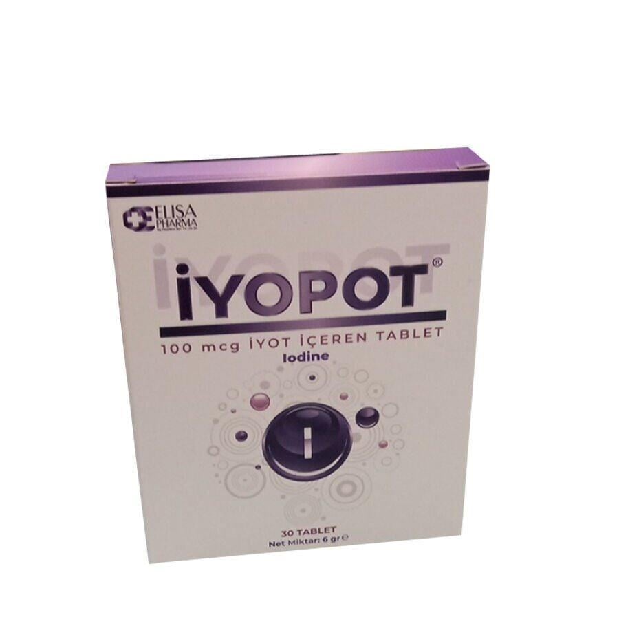 İyopot İyot içeren Takviye Edici Gıda 30 Tablet