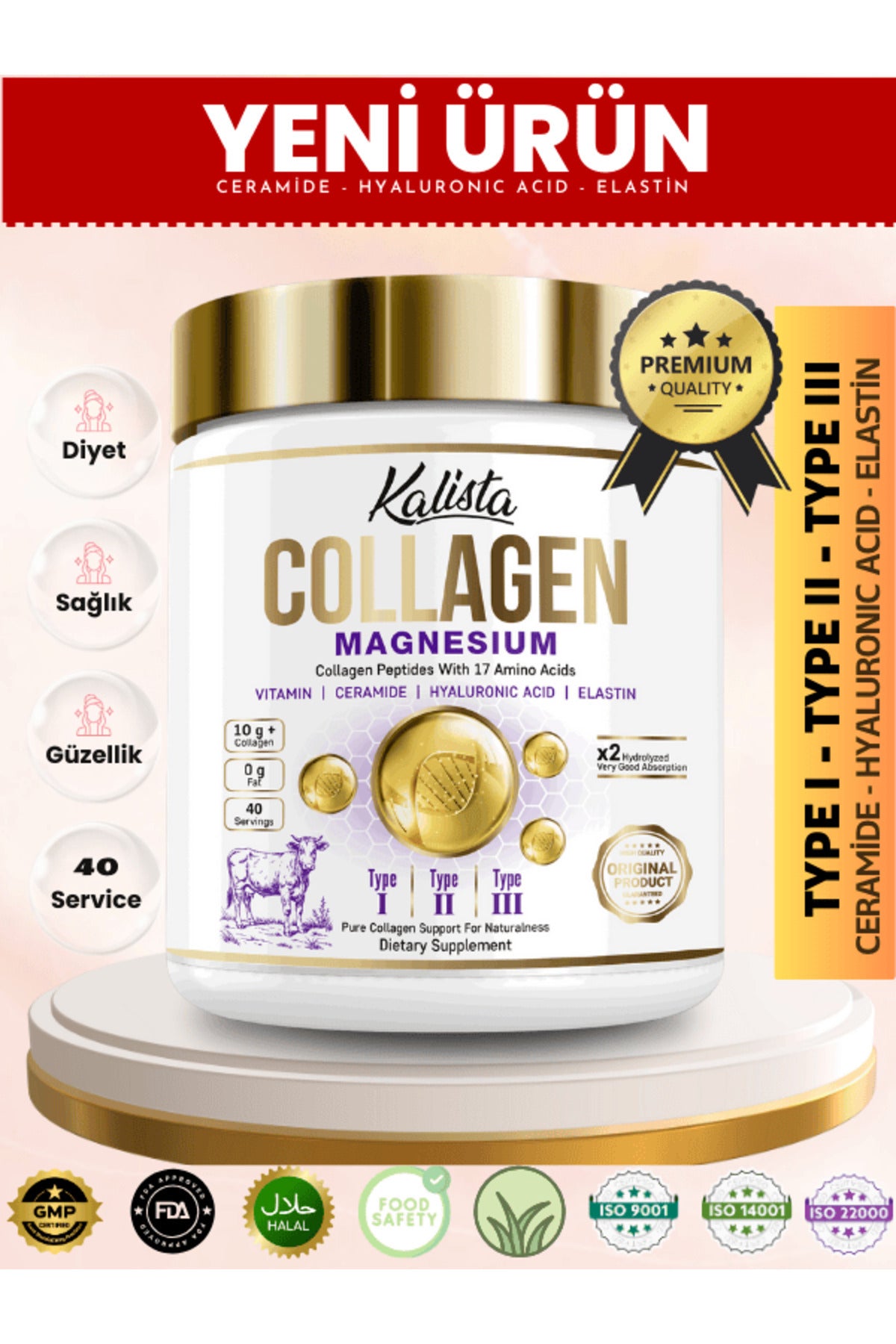 Kalista Collagen Magnesium Powder 450 gr